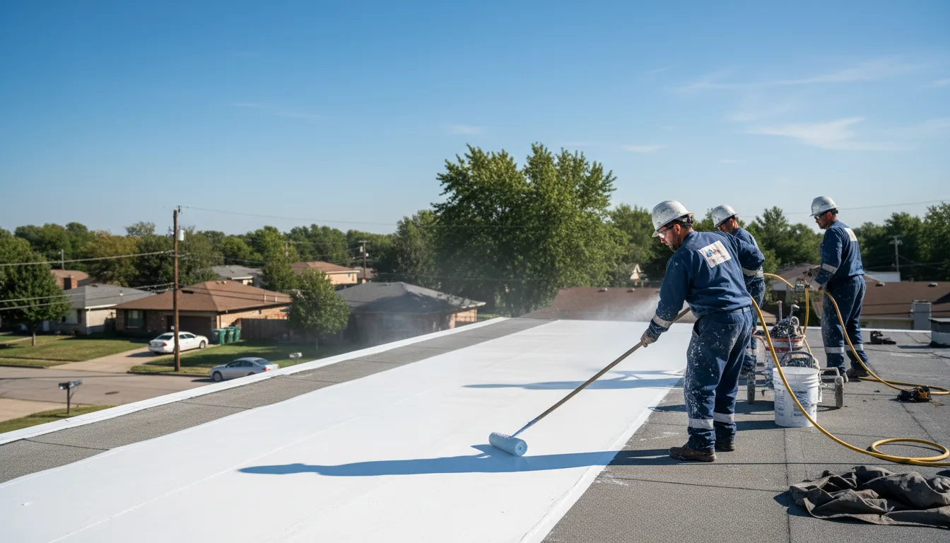 Commercial roof coating in Houstonia, MO near me